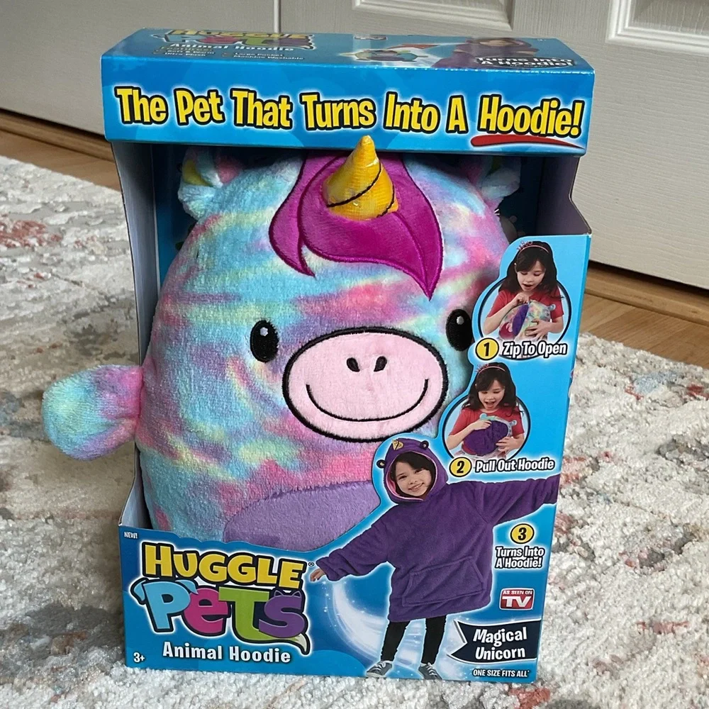 As Seen On TV Huggle Pets Magical Unicorn Hoodie - Multicolor - Picture 5 of 6